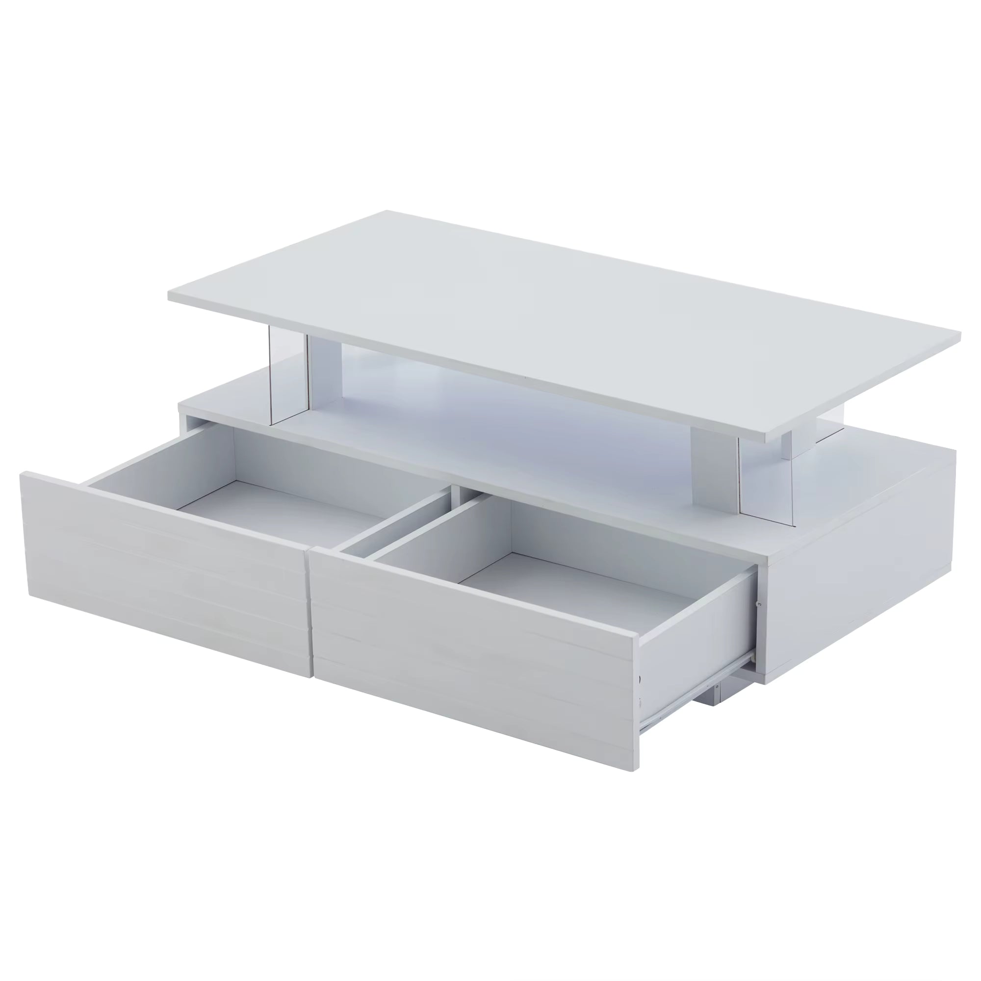 Table basse LED avec rangement