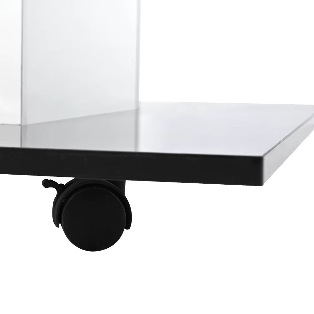 Table Basse Moderne en Verre Brillant